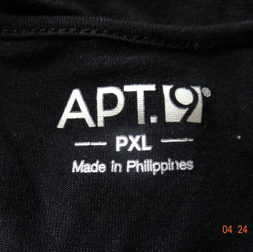 Apt. 9 Black Top XL - Picture 5 of 6